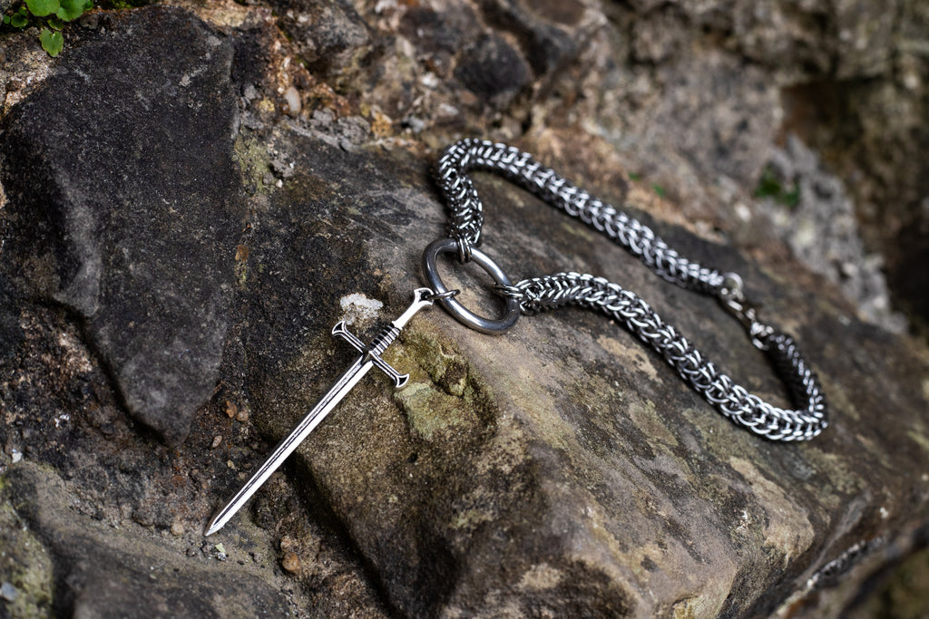 Persian Weave Sword Necklace