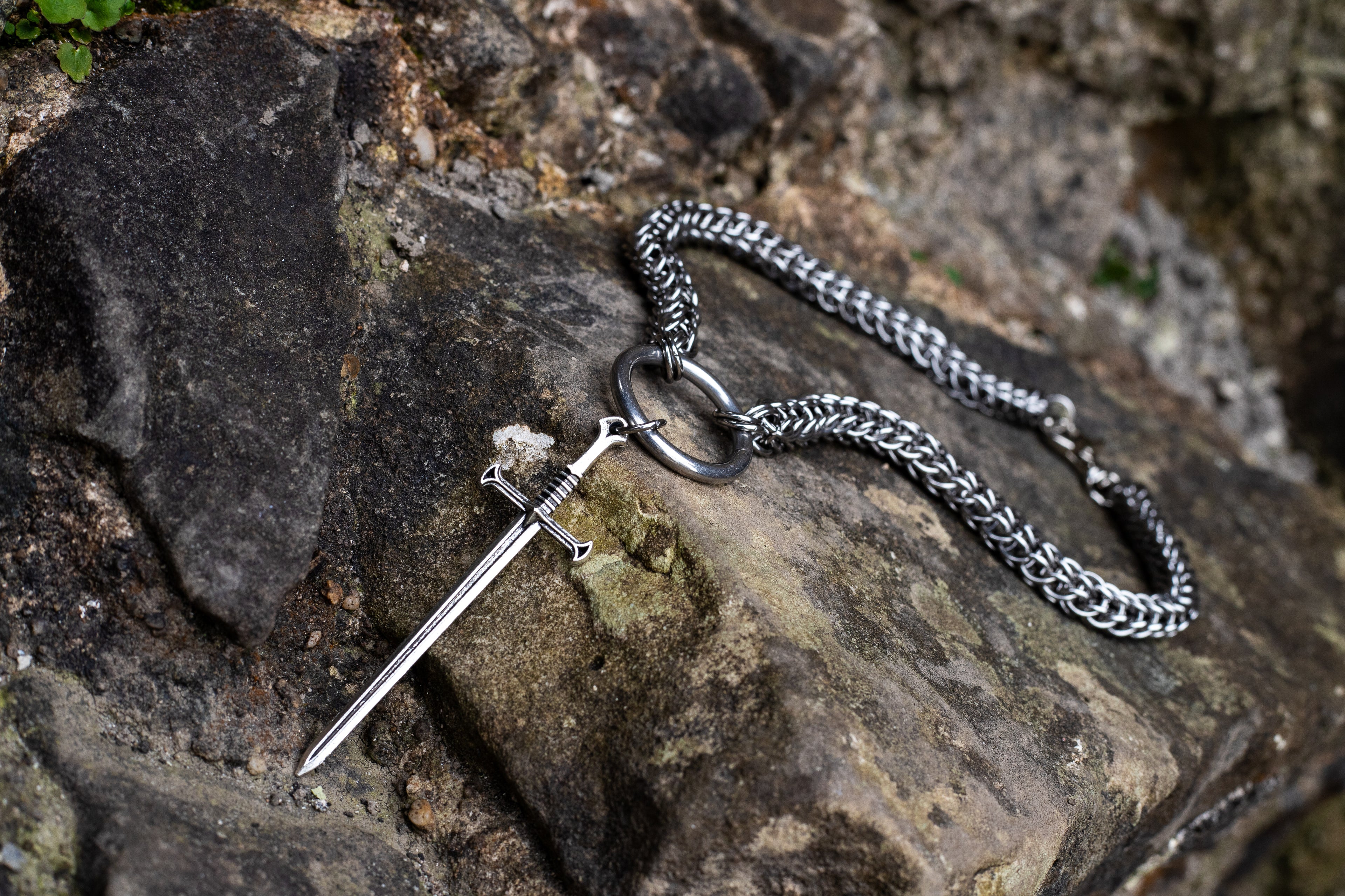 Persian Weave Sword Necklace